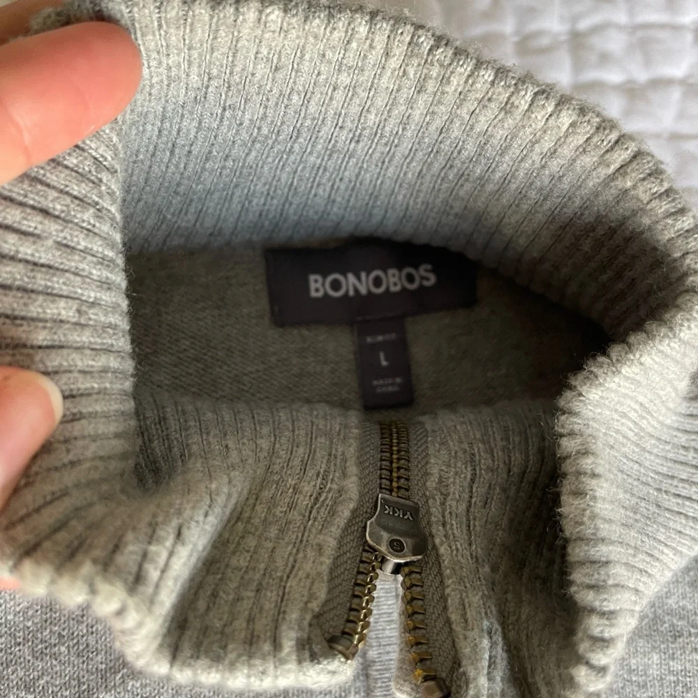 Bonobos Men’s Quarter Zip Knit Sweater - Picture 4 of 5